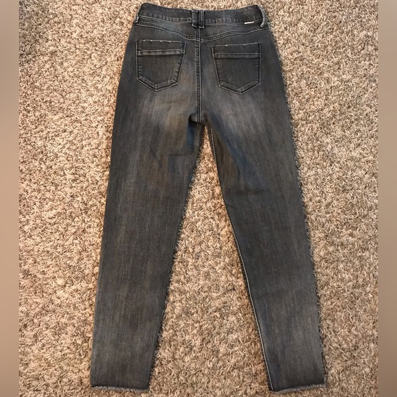 Ivy + Main button high waist distressed skinny jeans - Picture 9 of 12